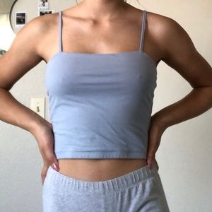light blue pacsun top
